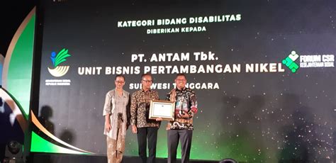 Konsisten Salurkan Csr Antam Ubpn Sultra Raih Padmamitra Award