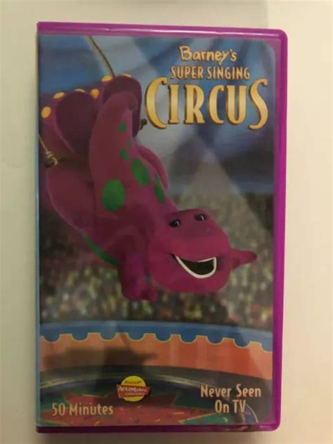 Barney S Super Singing Circus Vhs Picclick Uk