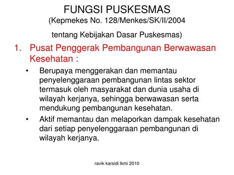 PPT PUSKESMAS SEBAGAI PUSAT PEMBERDAYAAN MASYARAKAT PowerPoint