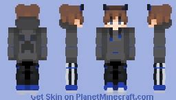 ~Devilish Blue~ Gamer Boy Skin Minecraft Skin