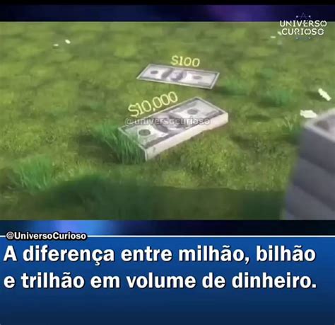 Quniversocurioso Universo Diferença Entre Milhão Bilhão E Trilhão Em