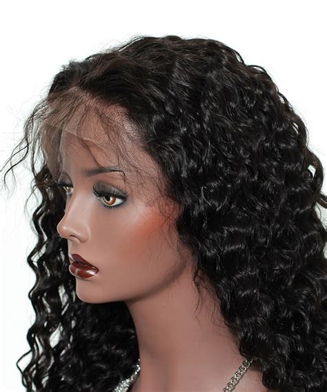 Brazilian Loose Curly Lace Front Human Hair Wigs 250 Density