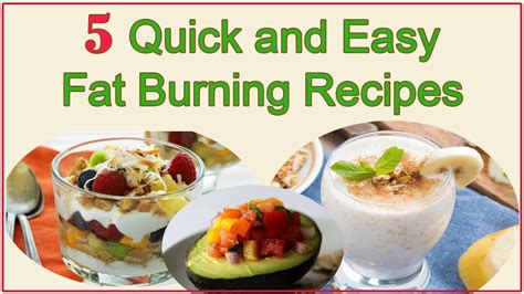 5 Fast And Easy Fat Burning Recipes 🍐🍊🍉🍓🍎 Youtube