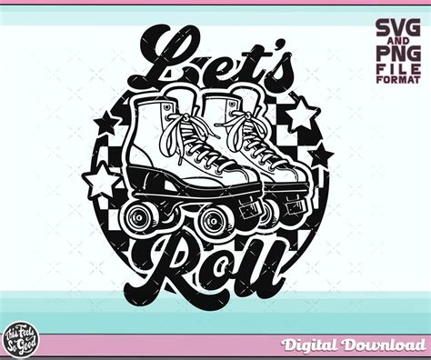 Retro Roller Skates Svg Png Roller Skating Svg Png Retro Roller Skate