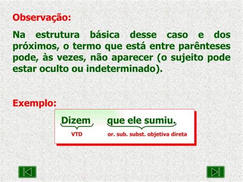 Oracao Subordinadas Substantivas Ppt