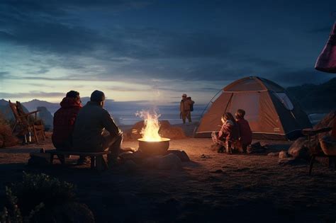Premium Ai Image Photography Of People On Camping Adventures