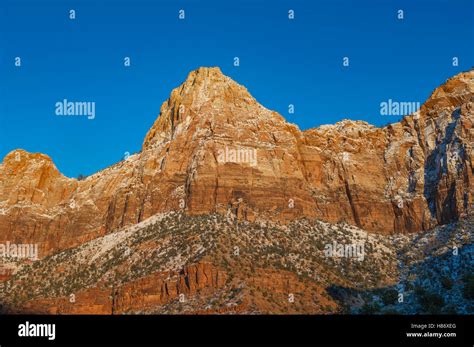 Bridge Mountain Zion National Park Utah Stock Photo Alamy