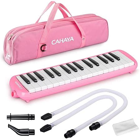 CAHAYA Melodica 32 Keys Double Tubes Mouthpiece Air Piano Keyboard