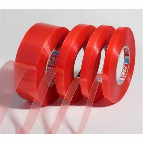 Brand China Backing Material Acrylic Red Polyester Double Sided Tape