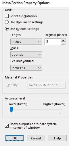 Exploring Mass Properties In Solidworks