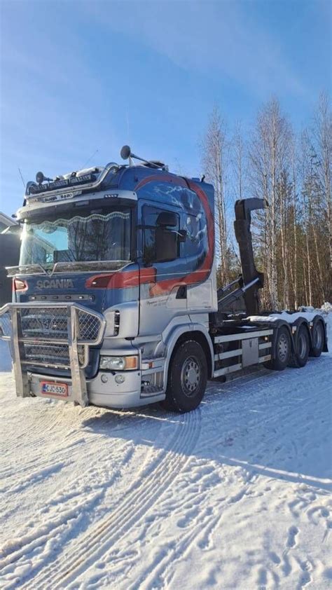 Scania R X Taittokoukku Hook Lift Truck For Sale Finland Tupos