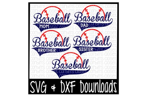 Download Dad Baseball Font Svg For Cricut Silhouette Brother Scan N