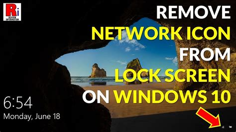 How To Remove Network Icon From Lock Screen On Windows 10 Youtube