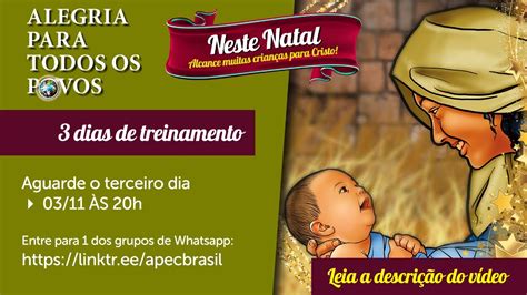 Dia De Treinamento Alegria Para Todos Os Povos Projeto Natal