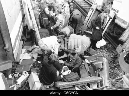 Disasters And Accidents Clapham Junction Train Crash 1988 Stock