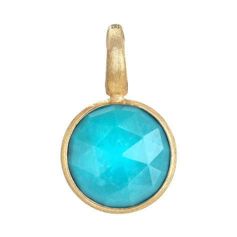 Marco Bicego Jaipur Ct Yellow Gold Turquoise Charm Pb Tu Y