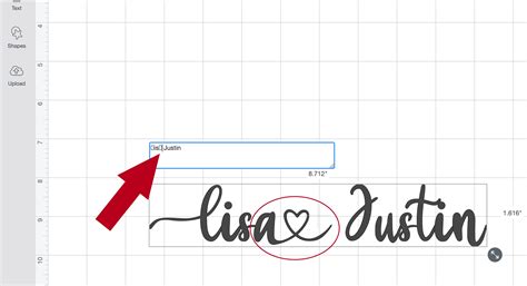 How To Connect Cursive Fonts With Hearts And Tails In Cricut Design Sp