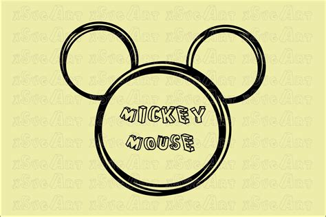 Mickey Mouse Head Svg Mickey Mouse Ears Svg For Shirt Svg Digital