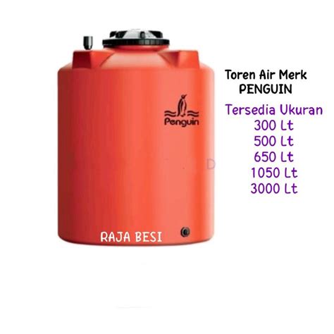 Jual Tandon Penguin TB 70 650 Liter Toren Air Tanki Tangki Air Shopee