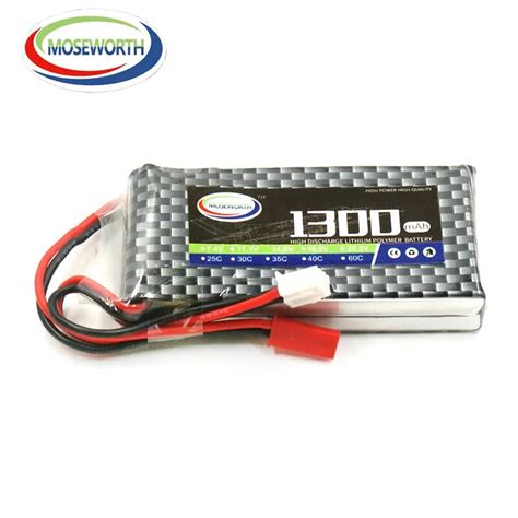 2PCS MOSEWORTH 2S RC Lipo Battery 7 4v 1300mAh 30C Max 60C For RC