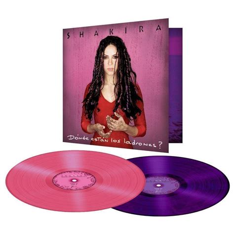 Shakira Donde Estan Los Ladrones Vinyl 2lp Edicion Limitada Color Pink Purple Ebay