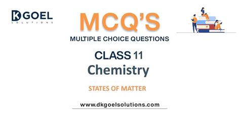 Mcq Questions Class 11 Chemistry States Of Matter With Answers