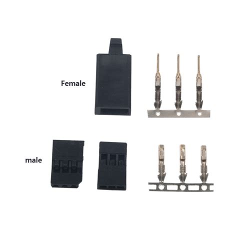 RJX 10 Sets Futaba Servo Plug Set Gold Plated Male Female