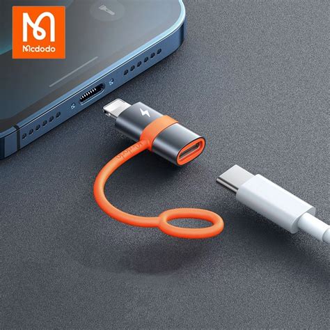 Mcdodo A Otg Adapter Usb Type C To Lightning Pd Fast Charge For Iphone