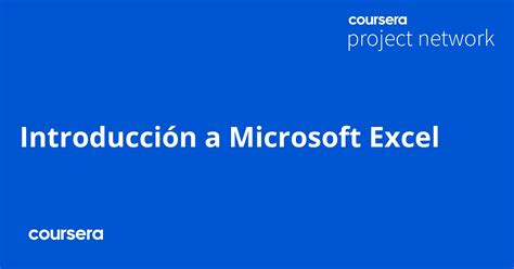 Introducción A Microsoft Excel Coursya