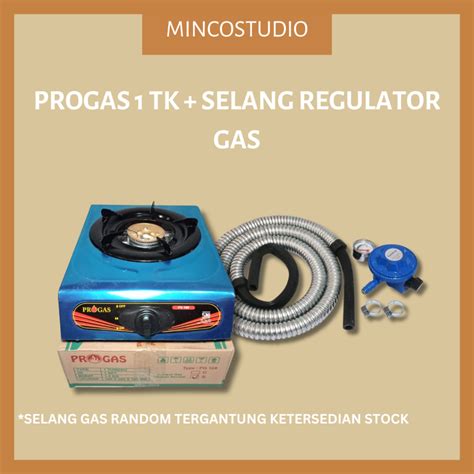 Jual KOMPOR GAS 1 TUNGKU REGULATOR SELANG GAS PROGAS KOMPOR 1