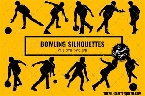 Bowling Silhouette Vector