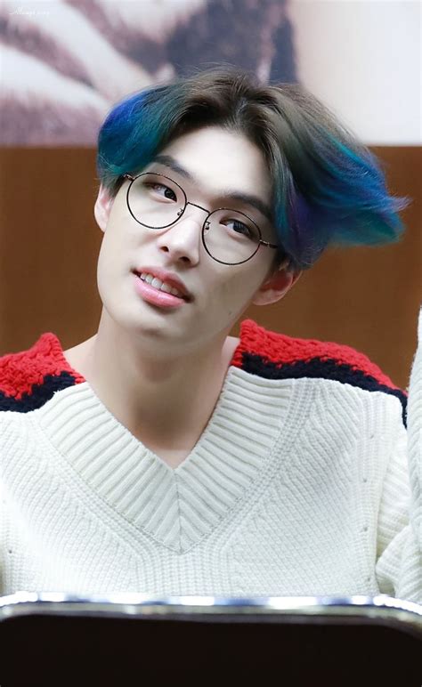 Mingi Ateez Blue Hair Song Min Gi Korean Pop