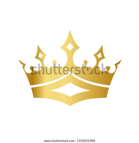 Golden Crown Gradient Mesh Vector Illustration Stock Vector Royalty