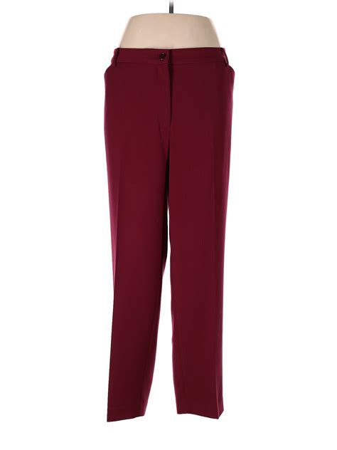 Talbots Maroon Burgundy Dress Pants Size W Plus Off Thredup