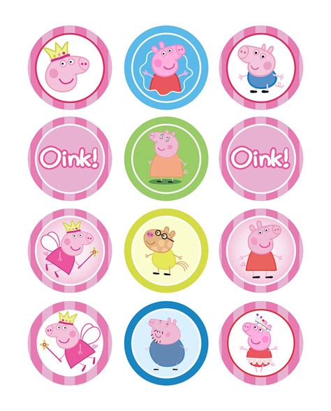 Peppa Pig Cupcake Toppers Printable Free Peppa Pig Images Peppa Pig