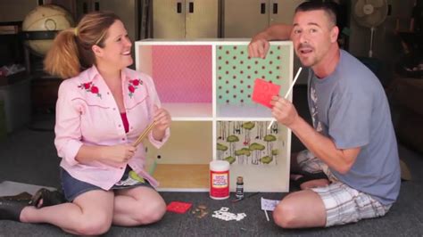 Diy Modern Bookshelf Dollhouse With Cathie And Steve Youtube