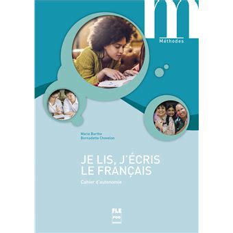 Je lis j écris le français Cahier d autonomie paperback CHOVELON