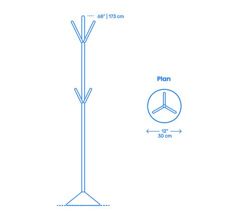 Coat Racks Dimensions And Drawings