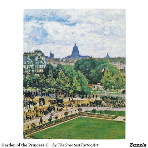 Garden Of The Princess Claude Monet Fine Art Jigsaw Puzzle Zazzle