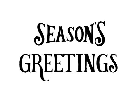 Premium Vector Seasons Greetings Typography Illustration