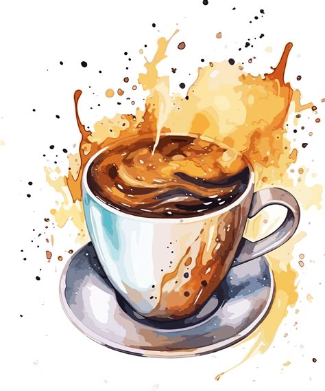Watercolor Coffee Png Tshirt Ai Generative 24818252 Png