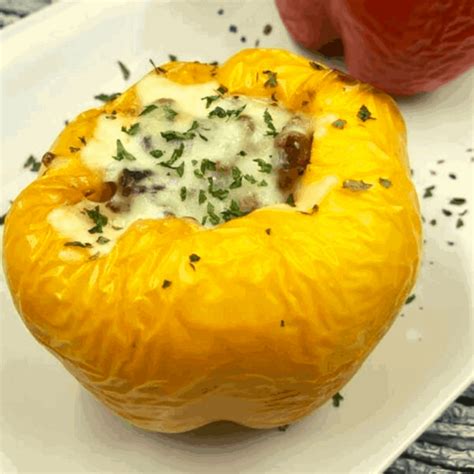 Air Fryer Stuffed Bell Peppers Fork To Spoon