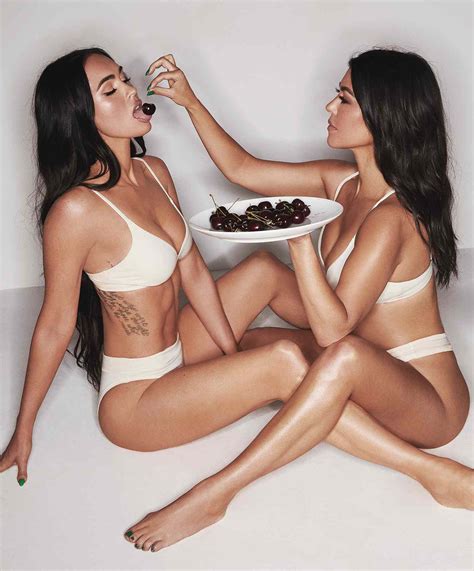 Kourtney Kardashian And Megan Fox Pose Topless For Racy Skims Campaign