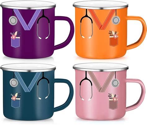 Amazon Hushee 4 Pcs 10 Pcs Nurse Week Mug Bulk Nurse Cups Set