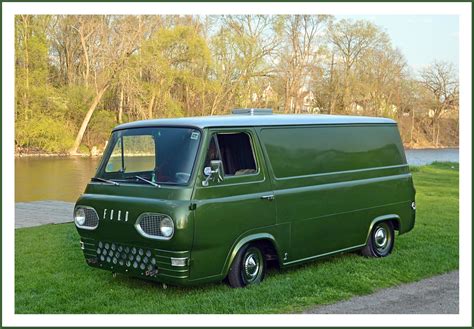 Restomod 1961 Ford Econoline Van Ford Van Old Pickup Trucks Van