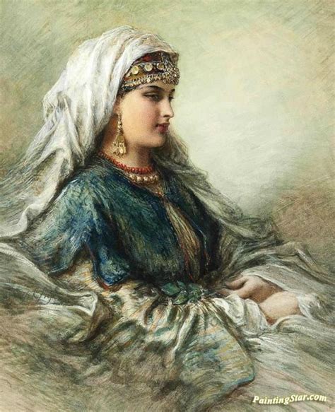 Arabian Beauty Artwork By Egron Sillif Lundgren Oil Painting & Art ...