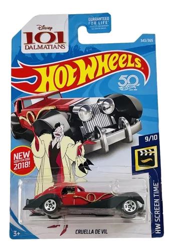 Cruella De Vil Dalmatas Dalmatians Hot Wheels