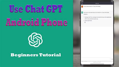 How To Use Chat GPT On Android Phone Beginners Tutorial YouTube