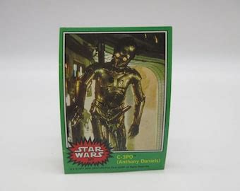 1977 C3PO Error Card 207 Golden Rod Anthony Daniels Star Wars Topps