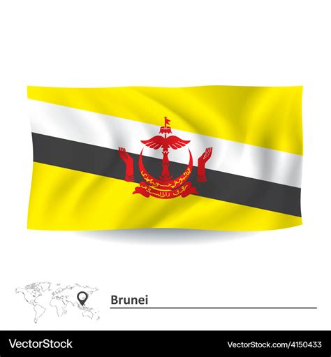 Flag Of Brunei Royalty Free Vector Image Vectorstock